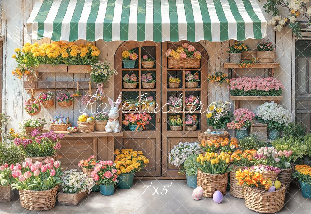 Kate Ostern Blumen Geschäft Vintage Hintergrund Entworfen von Emetselch