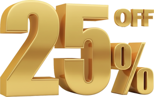 25% Rabatt auf alles Automatisch angewendet