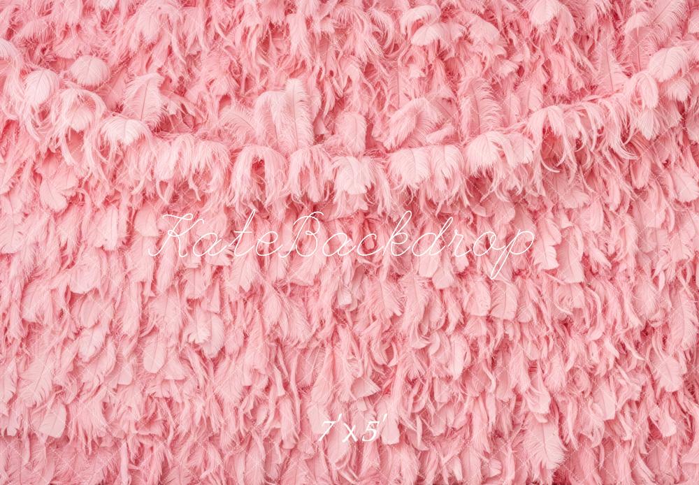 Kate Rosa Federn Textur Hintergrund Entworfen von Patty Roberts