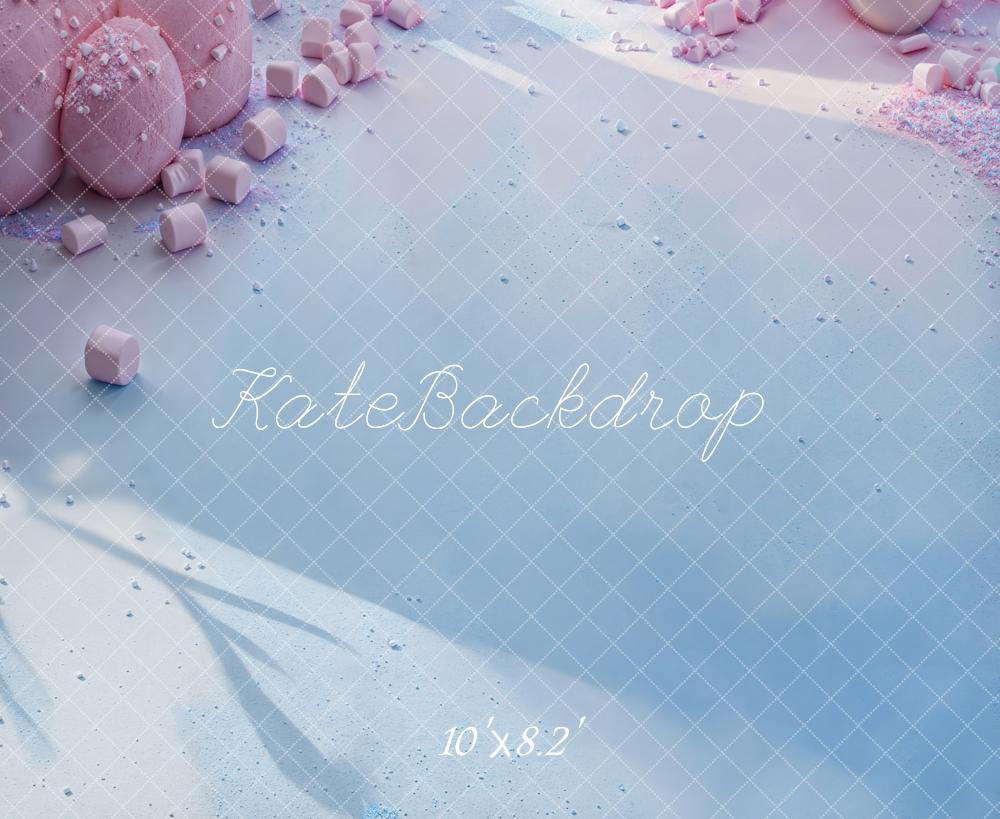 Kate Cake Smash Marshmallows Pastell Rosa Hintergrund Entworfen von Emetselch