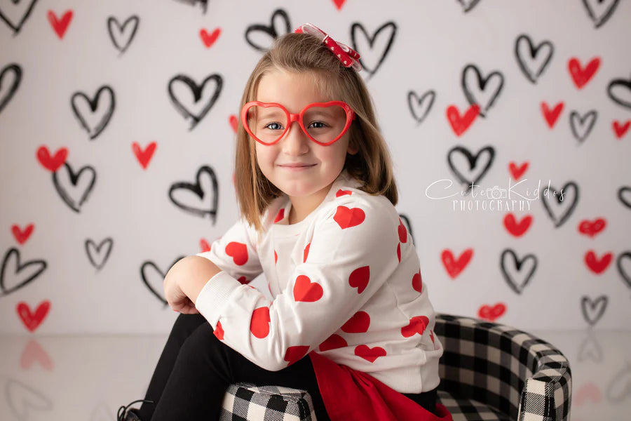 Kate Valentinstag Hintergrund Weiß für Fotografie