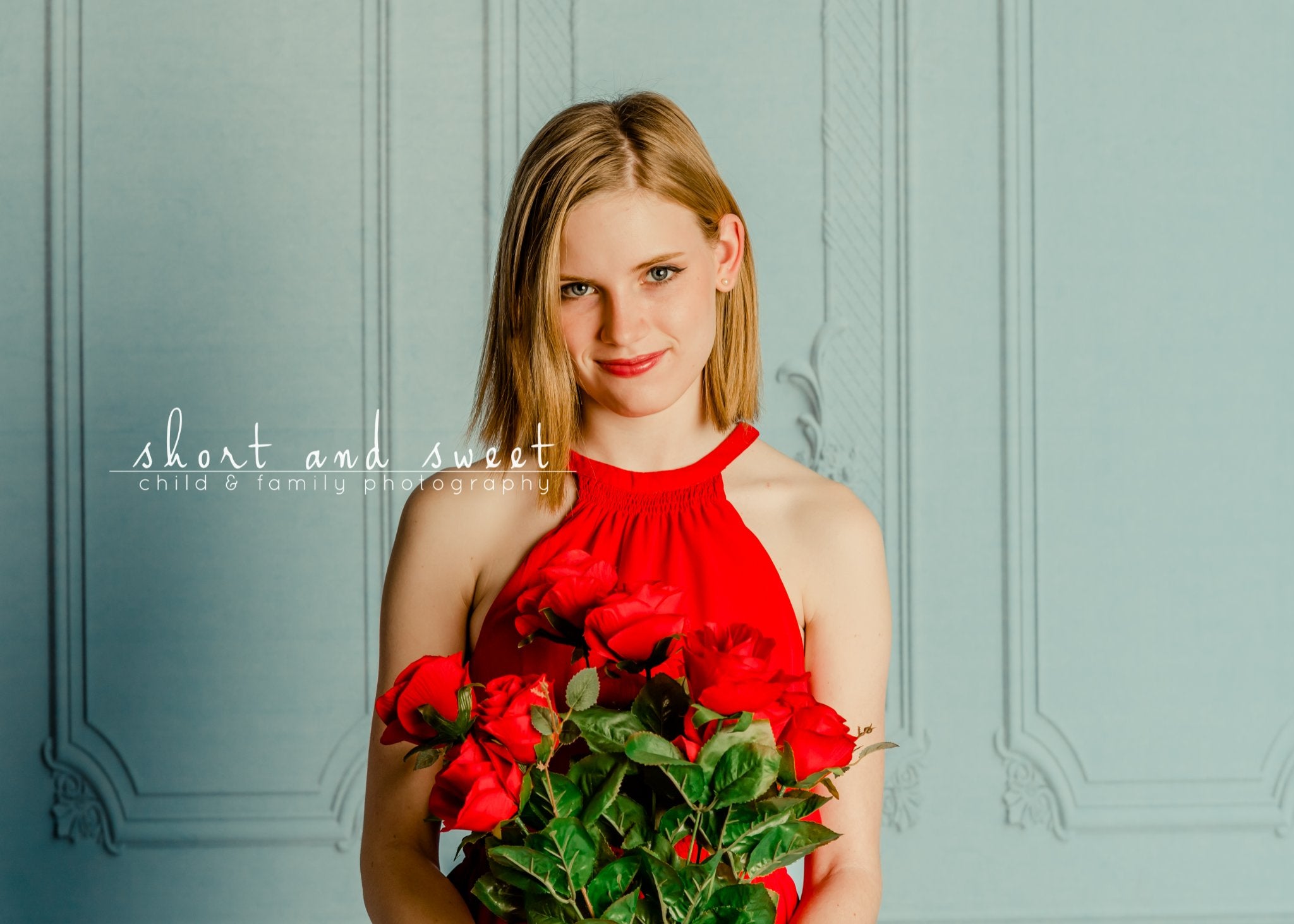 Kate Blauer Vintage Wandhintergrund Hochzeit Entworfen von Jerry_Sina - Kate Backdrop.de