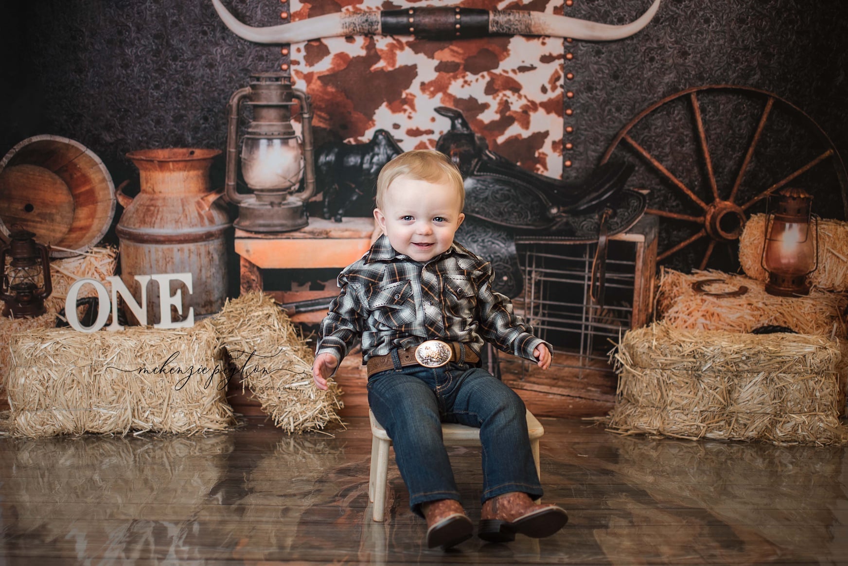 Kate Kuchen Smash Wilder Westen Fleece Hintergrund Entworfen von Arica Kirby - Kate Backdrop.de