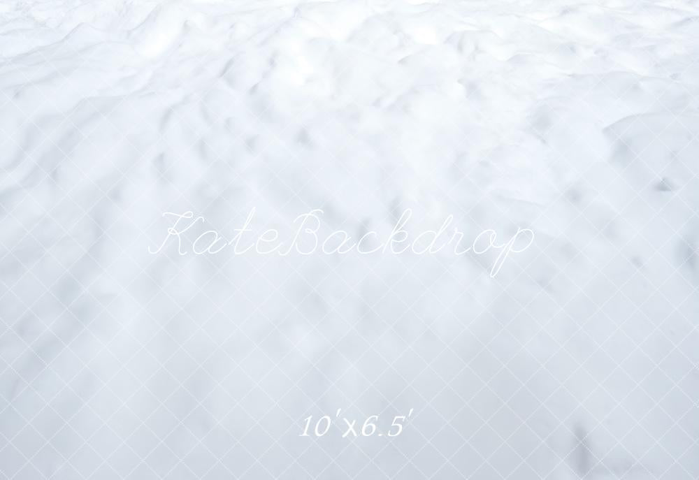 Kate Winter Schnee Textur Weiß Fleece Hintergrund Entworfen von Kate Image