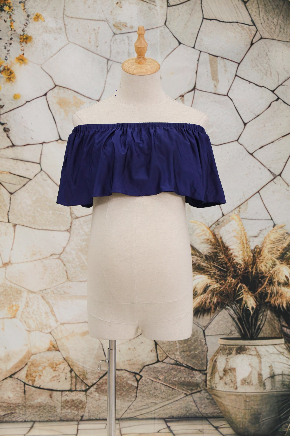 Kate Knitted Fabric One Shoulder Maternity Photoshoot Shawl - Kate Backdrop.de