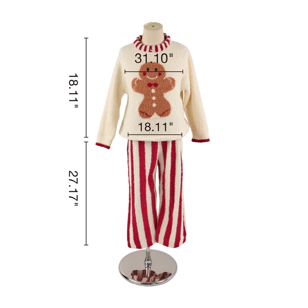 Kate Weihnachts-Lebkuchen-Pullover-Pyjama-Set für Kinder - Kate Backdrop.de
