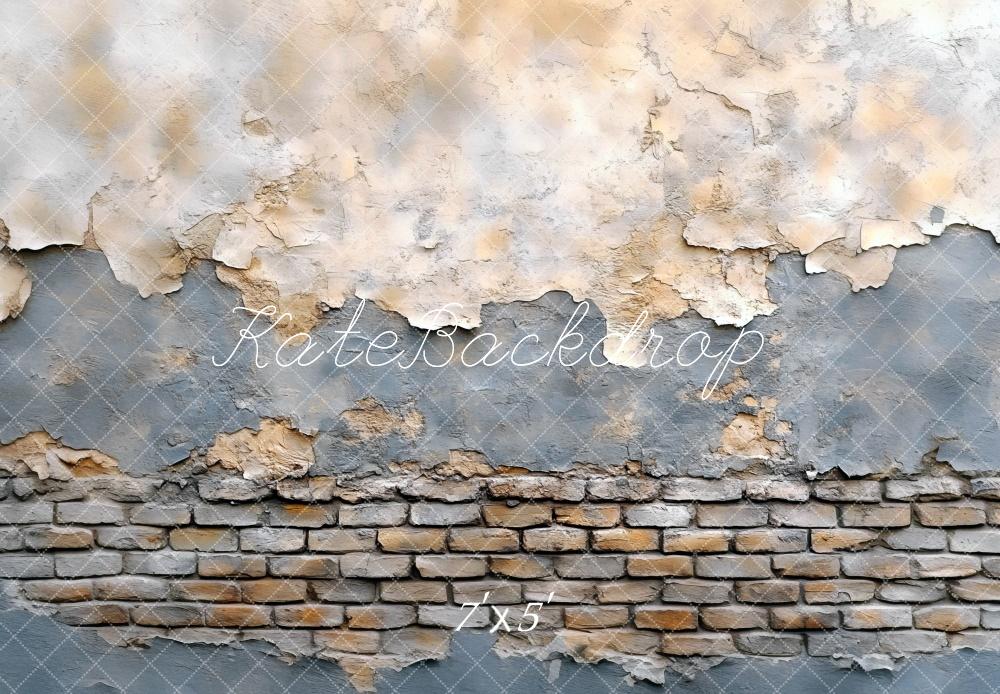 Kate Vintage Putz Ziegelstein Wand Hintergrund Entworfen von Mini MakeBelieve - Kate Backdrop.de