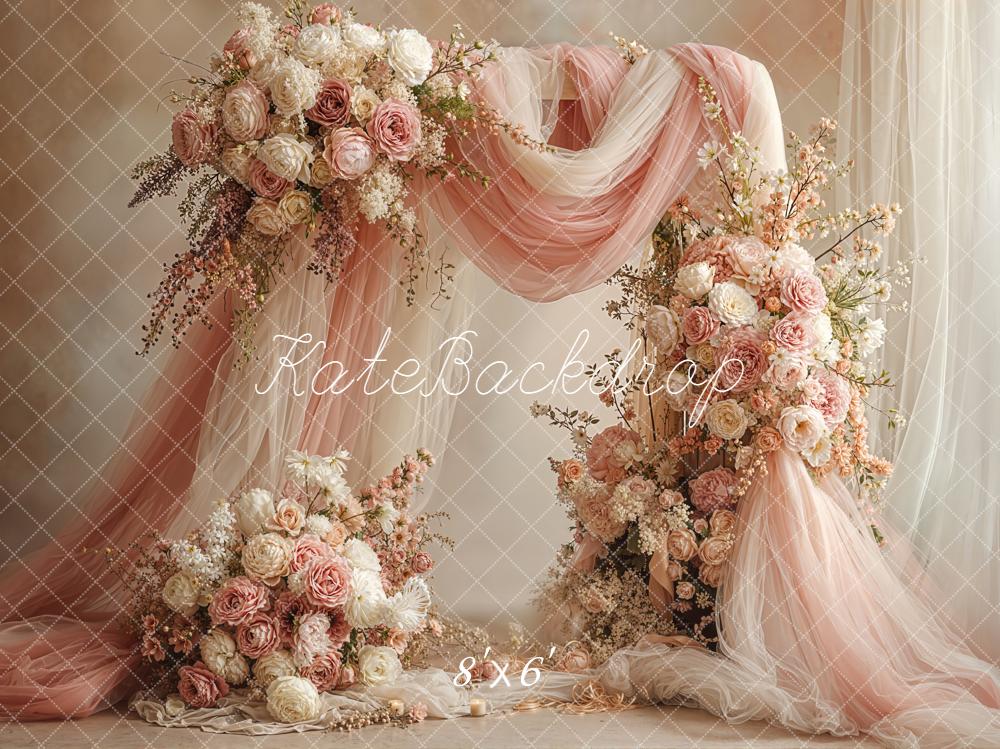 Kate Hochzeit Blumenarrangement Romantik Pastell Hintergrund Entworfen von Emetselch