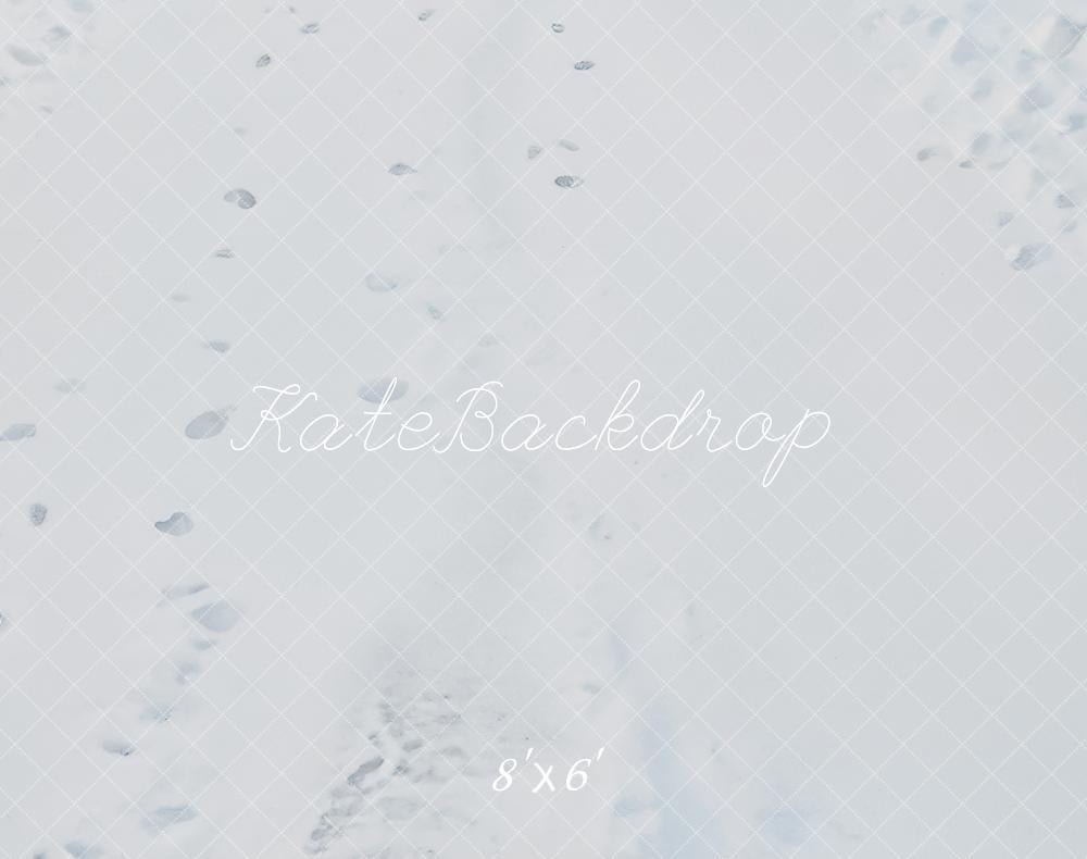 Kate Winter Schnee Fußspuren Minimalistisch Fleece Hintergrund Entworfen von Kate Image - Kate Backdrop.de