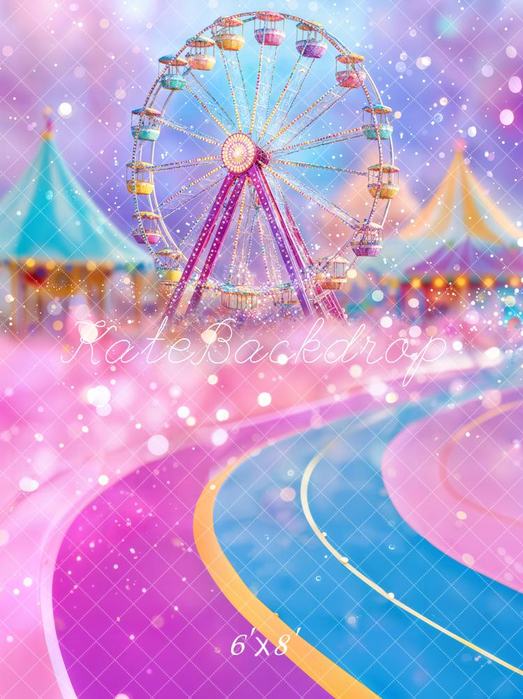 Kate Jahrmarkt Riesenrad Zelt Pastell Hintergrund Entworfen von Emetselch