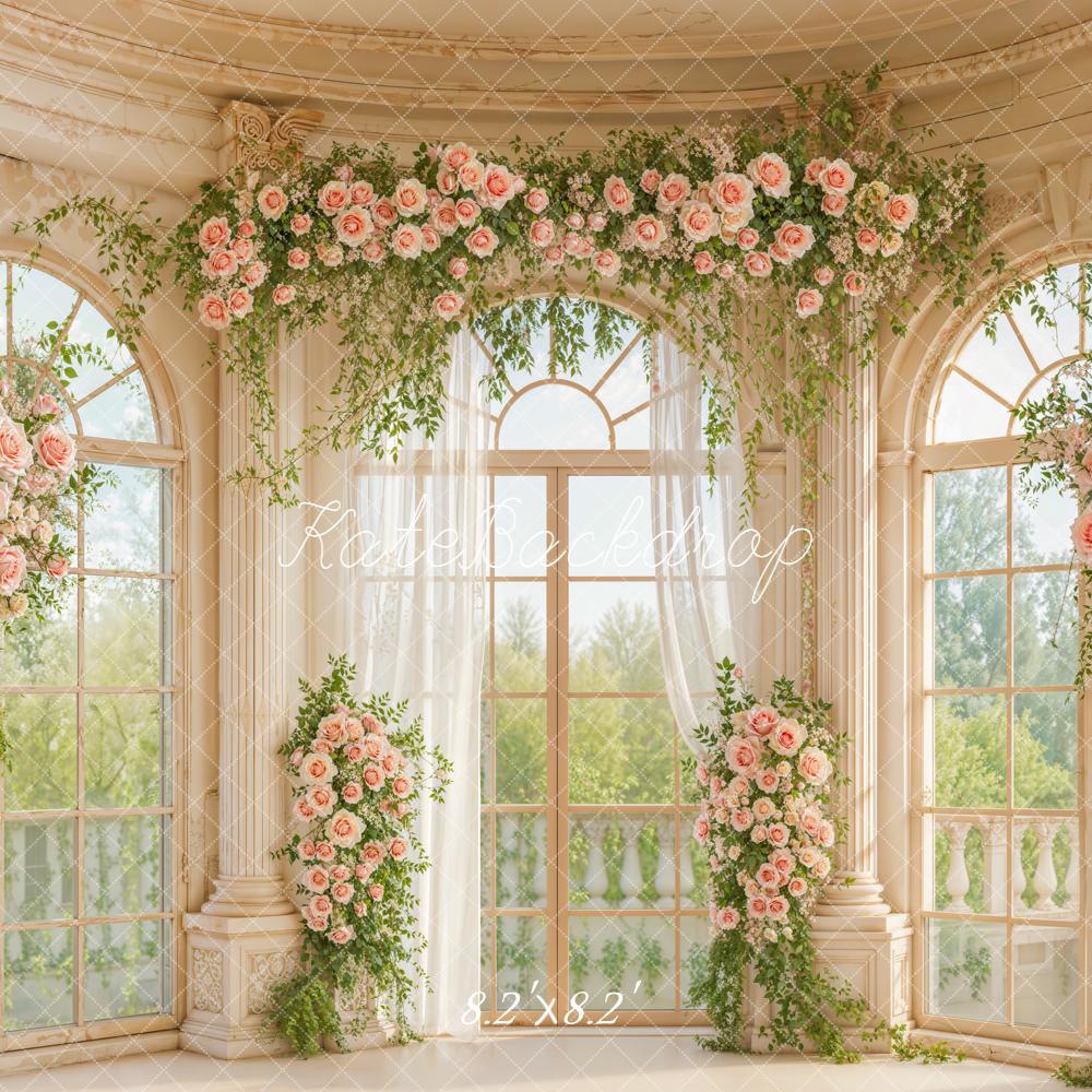 Kate Hochzeit Blumen Fenster Klassisch Hintergrund Entworfen von Emetselch