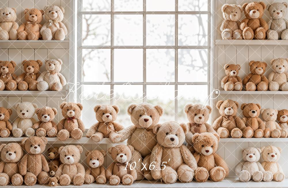 Kate Kinder Teddybären Regal Neutral Hintergrund Entworfen von Emetselch