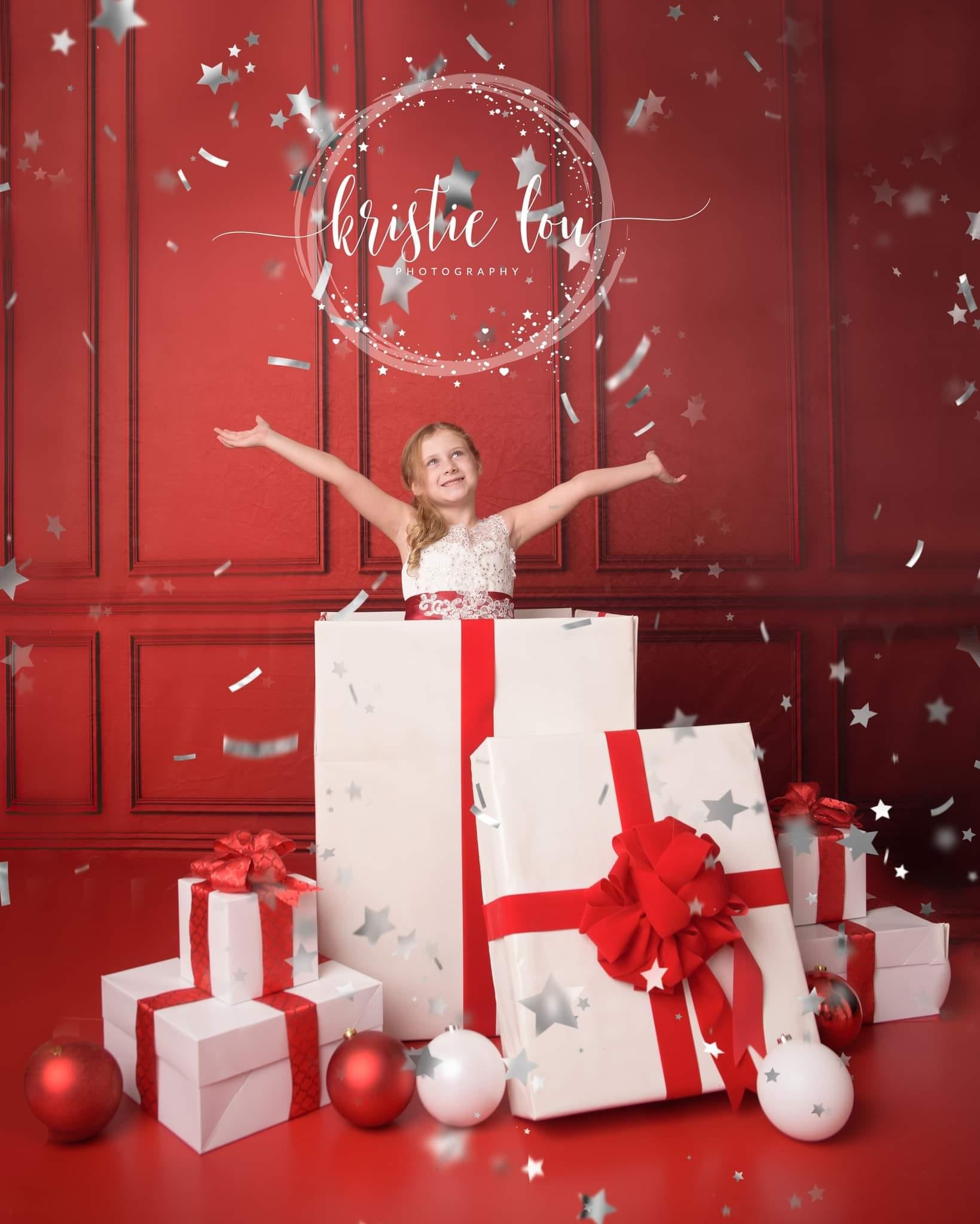 Kate Rot Vintage Wand Fleece Hintergrund - Kate Backdrop.de