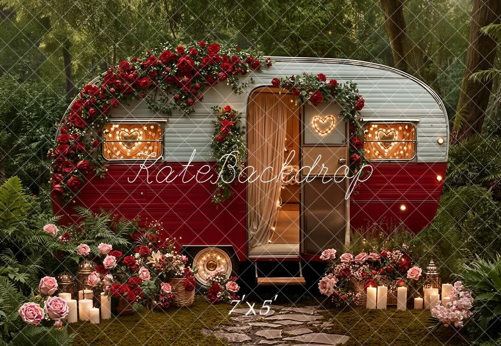 Kate Hochzeit Wohnwagen Rosenwald Romantisch Hintergrund Entworfen von Emetselch
