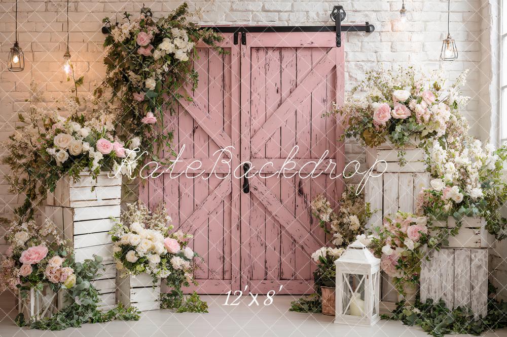 Kate Hochzeit Scheunentor Blüten Pastell Hintergrund Entworfen von Ashley Paul