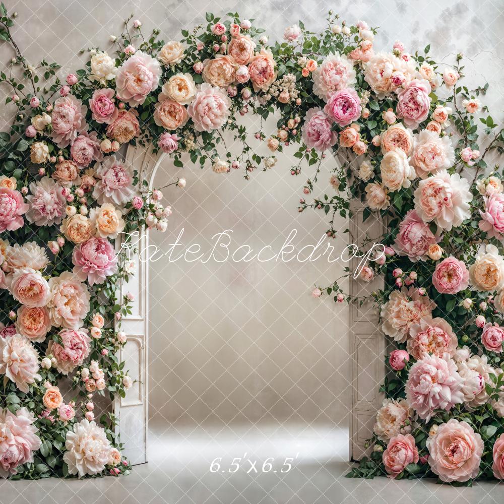 Kate Hochzeit Blumenbogen Pastellblumen Hintergrund Entworfen von Emetselch