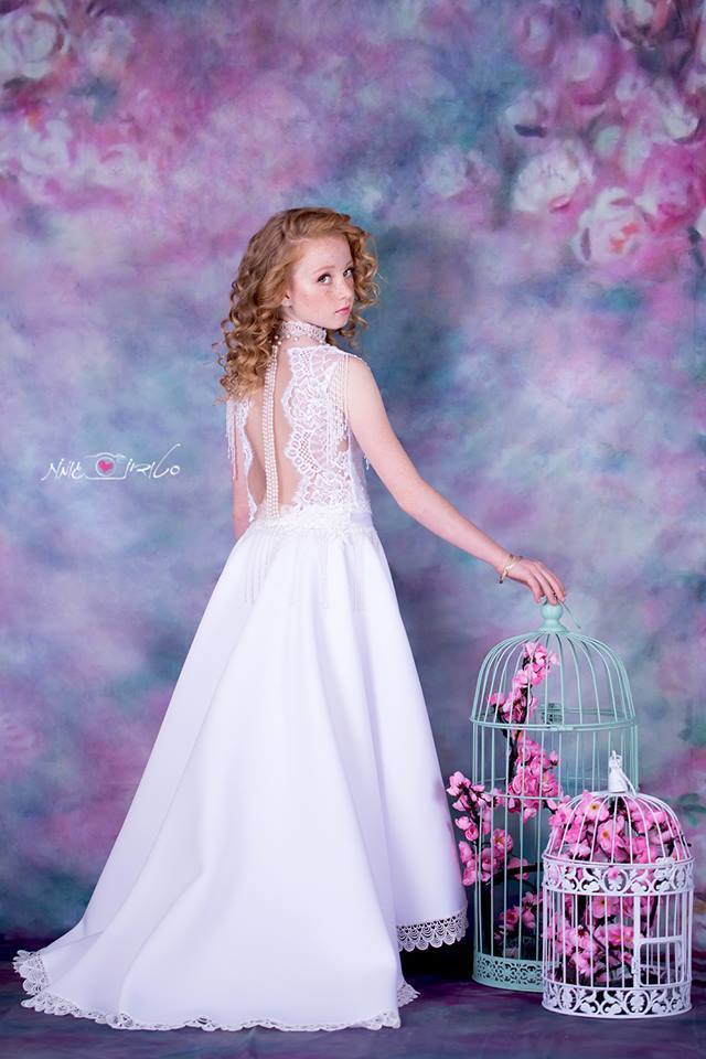 Kate Valentinstag rosa Blumen ähnlichmalerei Porträt Fotografie Hintergrund Europe - Kate Backdrop.de
