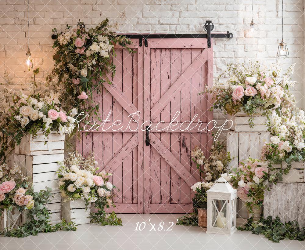 Kate Hochzeit Scheunentor Blüten Pastell Hintergrund Entworfen von Ashley Paul