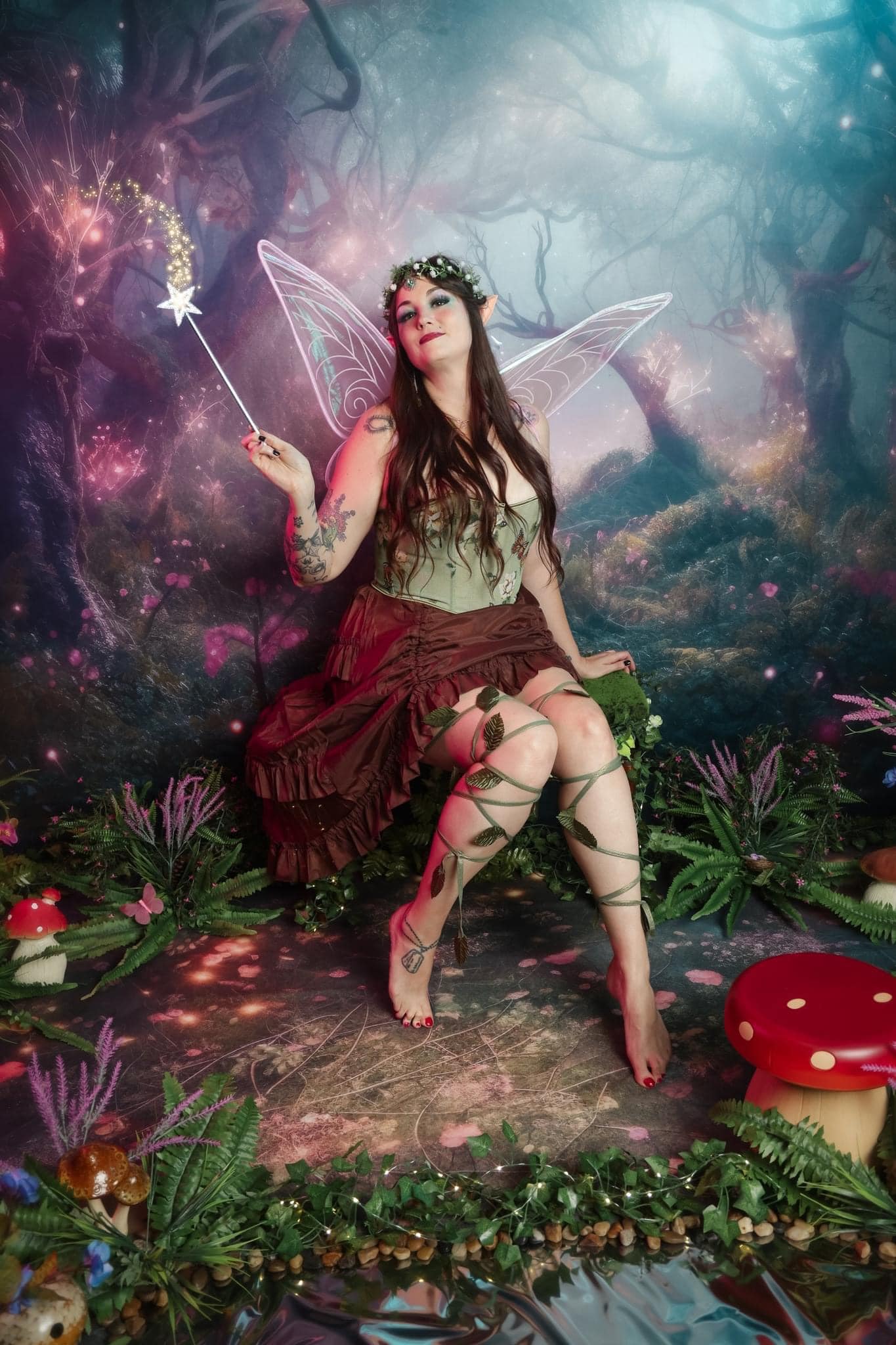 Kate Lila Fantasy Wald Hintergrund+Forest Boden Hintergrund