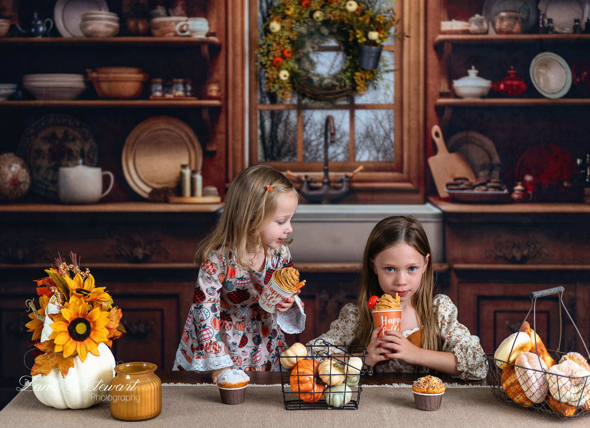 Kate Gemütliche Weihnachten Küche Hintergrund von Mandy Ringe Fotograf