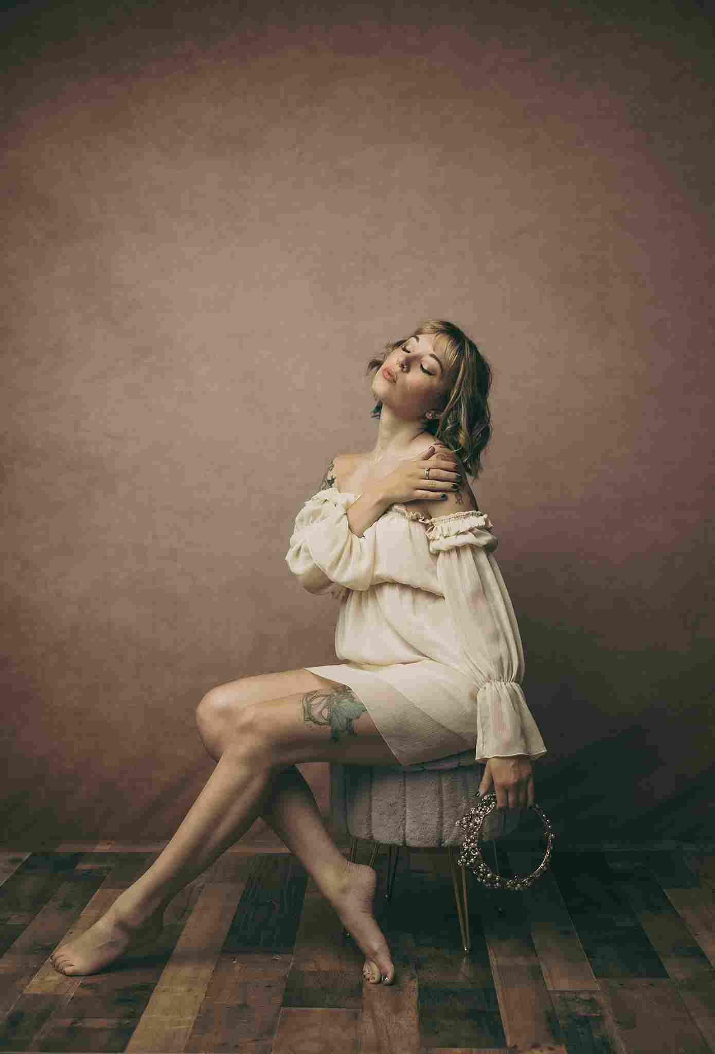 Kate Abstrakt Alter Meister Texture hellbrauner Hintergrund für Fotografie