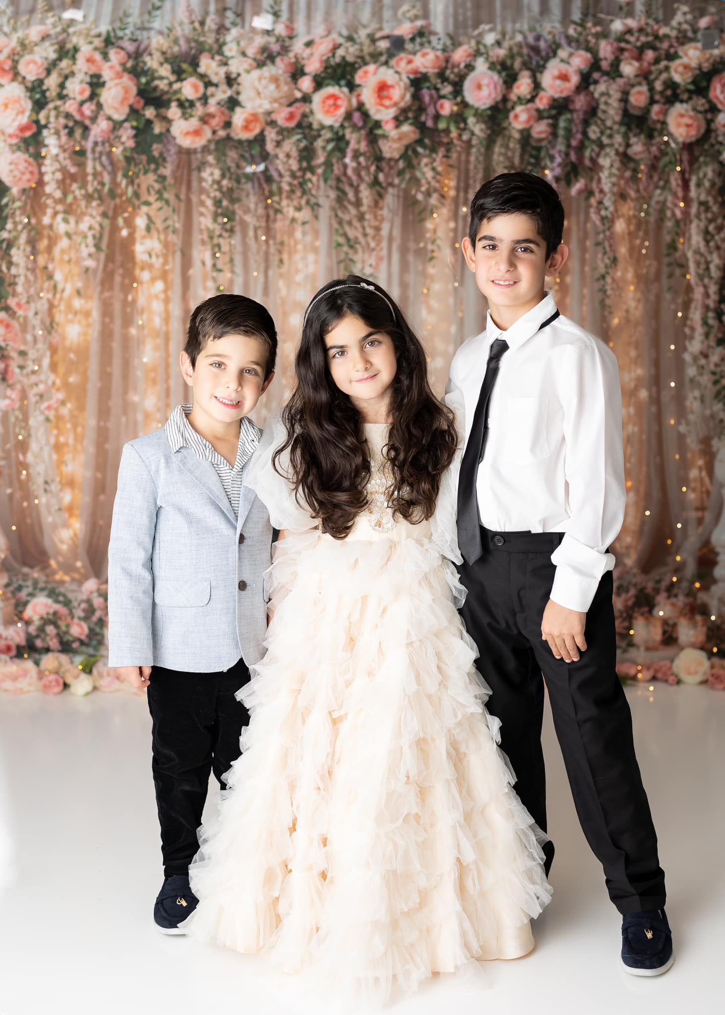 Kate Hochzeit Blume Licht String Vorhang Hintergrund von Chain Photography - Kate Backdrop.de