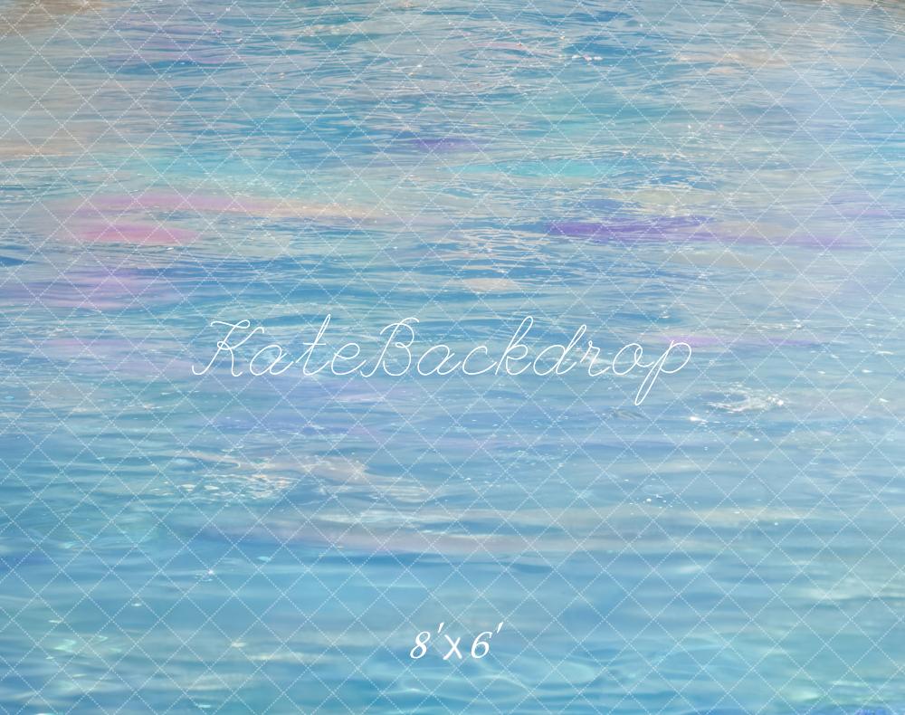 Kate Sommer Wasser Malerei Blau Fleece Hintergrund Entworfen von Kate Image - Kate Backdrop.de