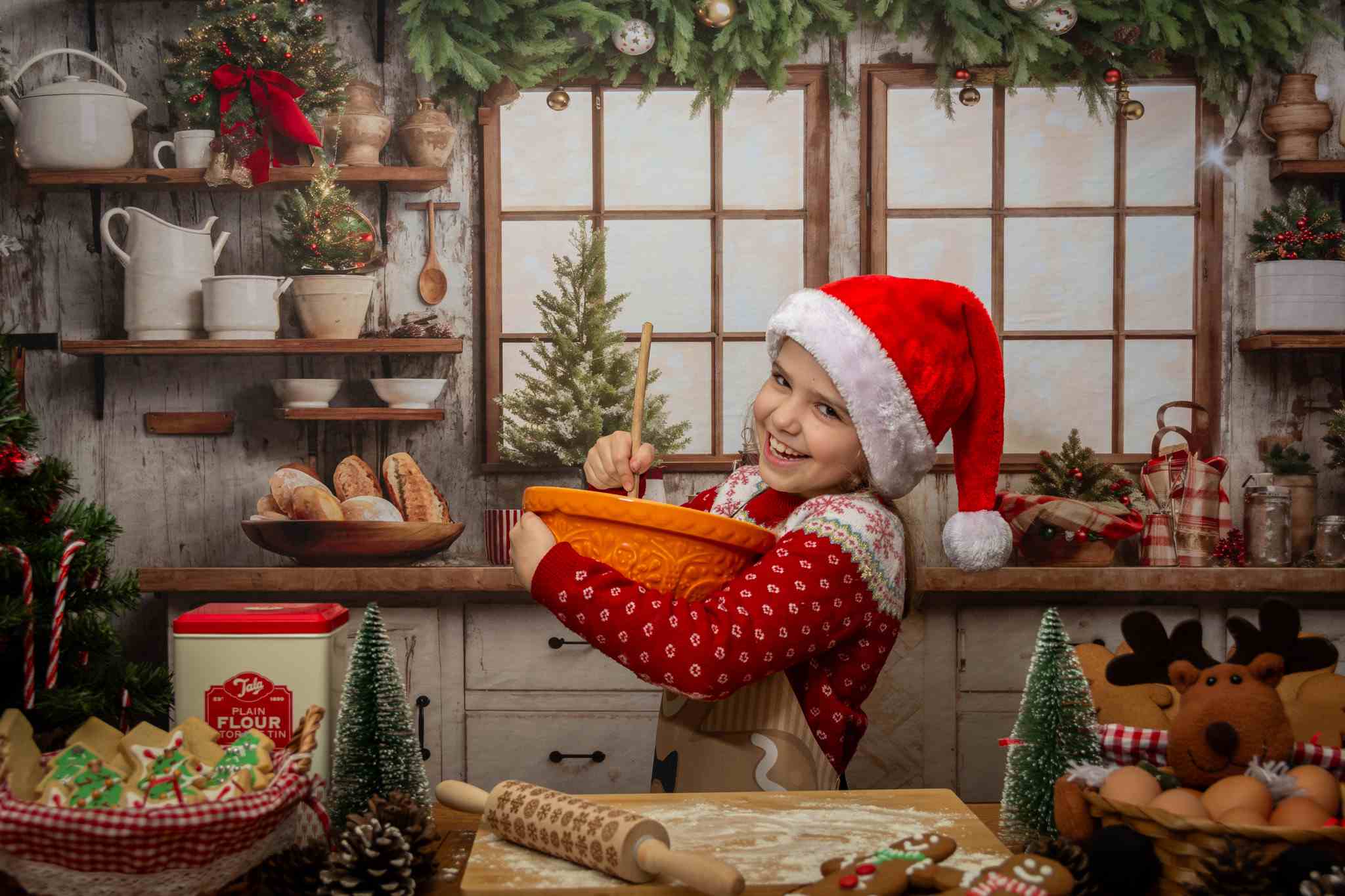 Kate Weihnachten Küche Hintergrund von Emetselch - Kate Backdrop.de