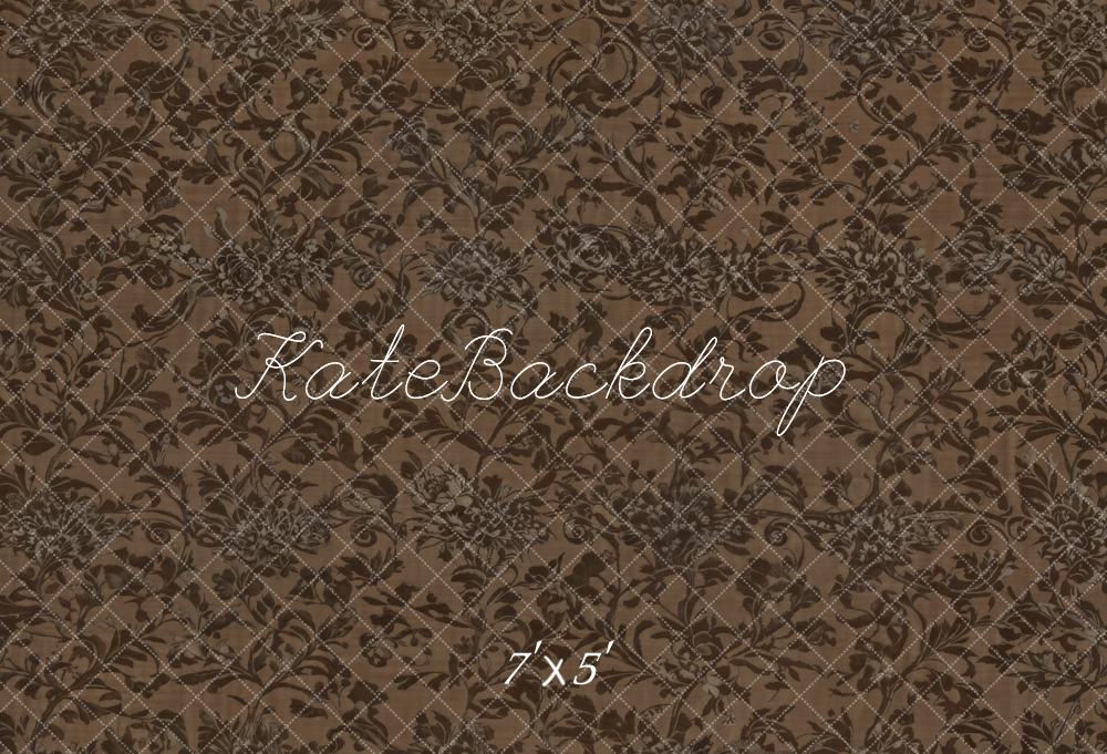 Kate Abstrakt Blumen Braun Vintage Hintergrund Entworfen von Kate Image - Kate Backdrop.de