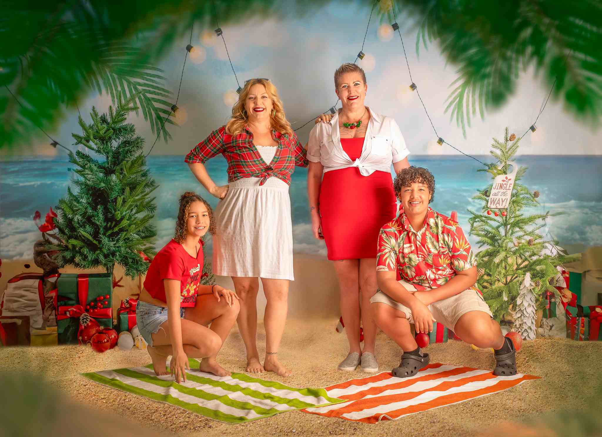 Kate Weihnachten im Sommer Strand Geschenke Hintergrund von Emetselch - Kate Backdrop.de