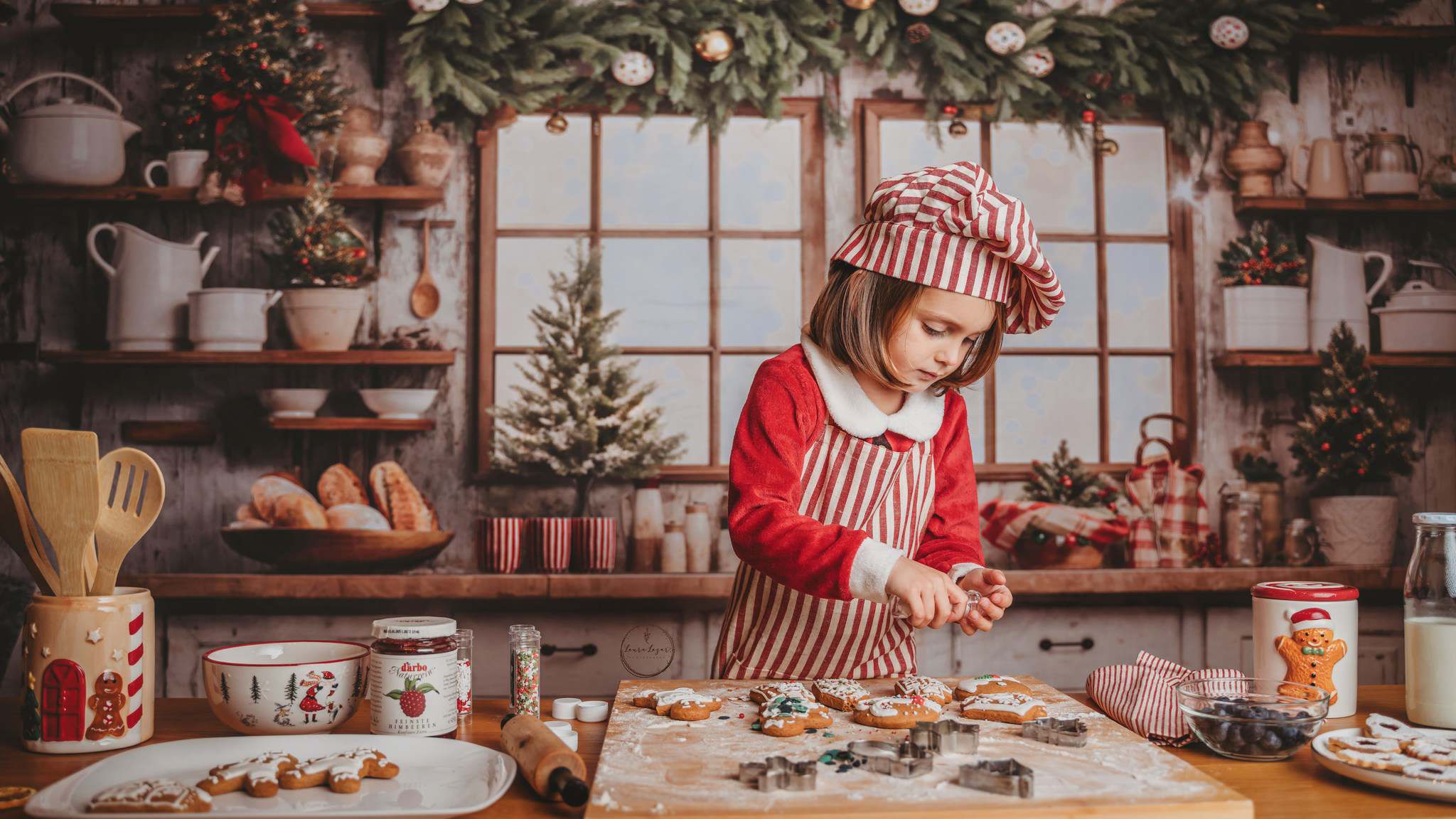 Kate Weihnachten Küche Hintergrund von Emetselch