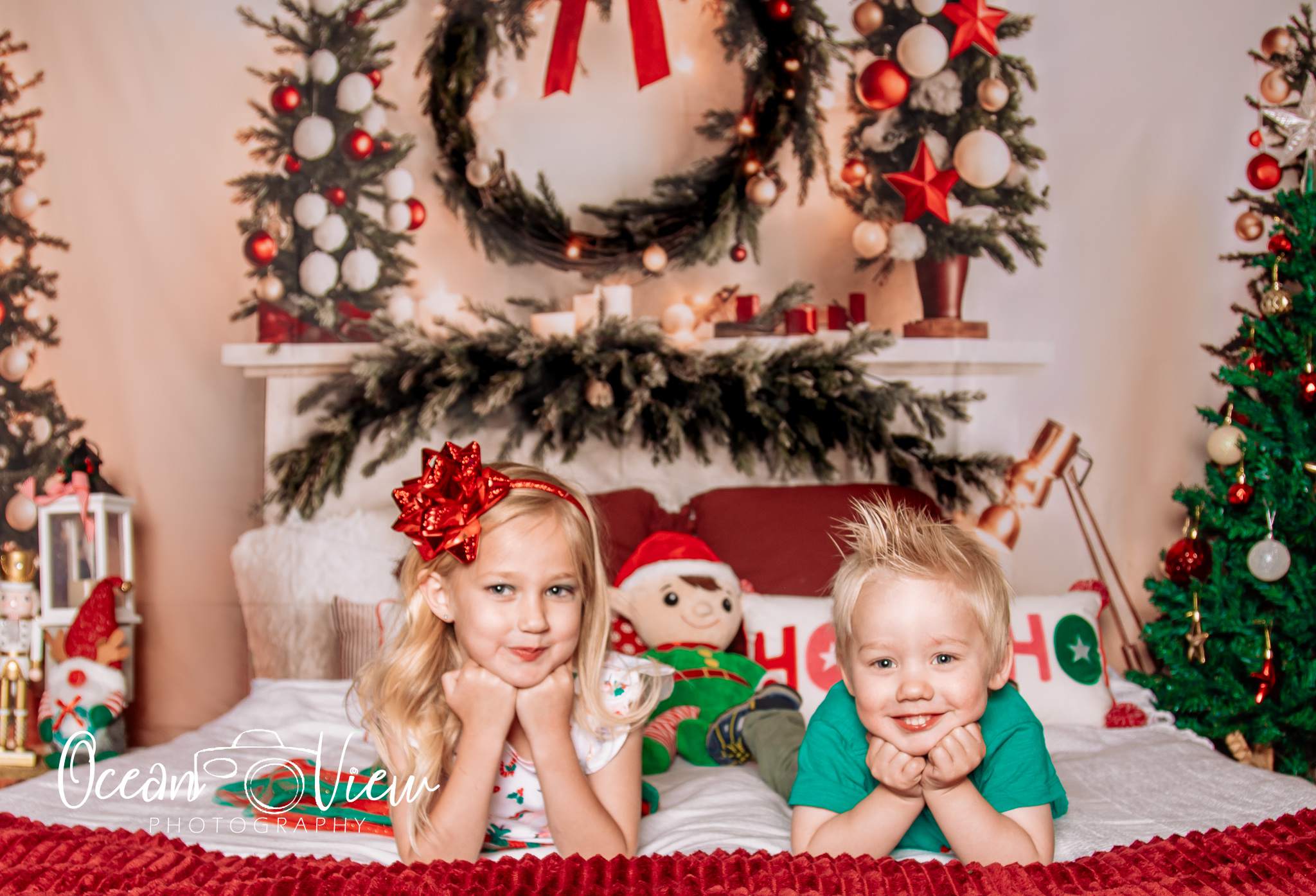 Kate Warme Weihnachten Kopfteil Baum Hintergrund für Fotografie - Kate Backdrop.de