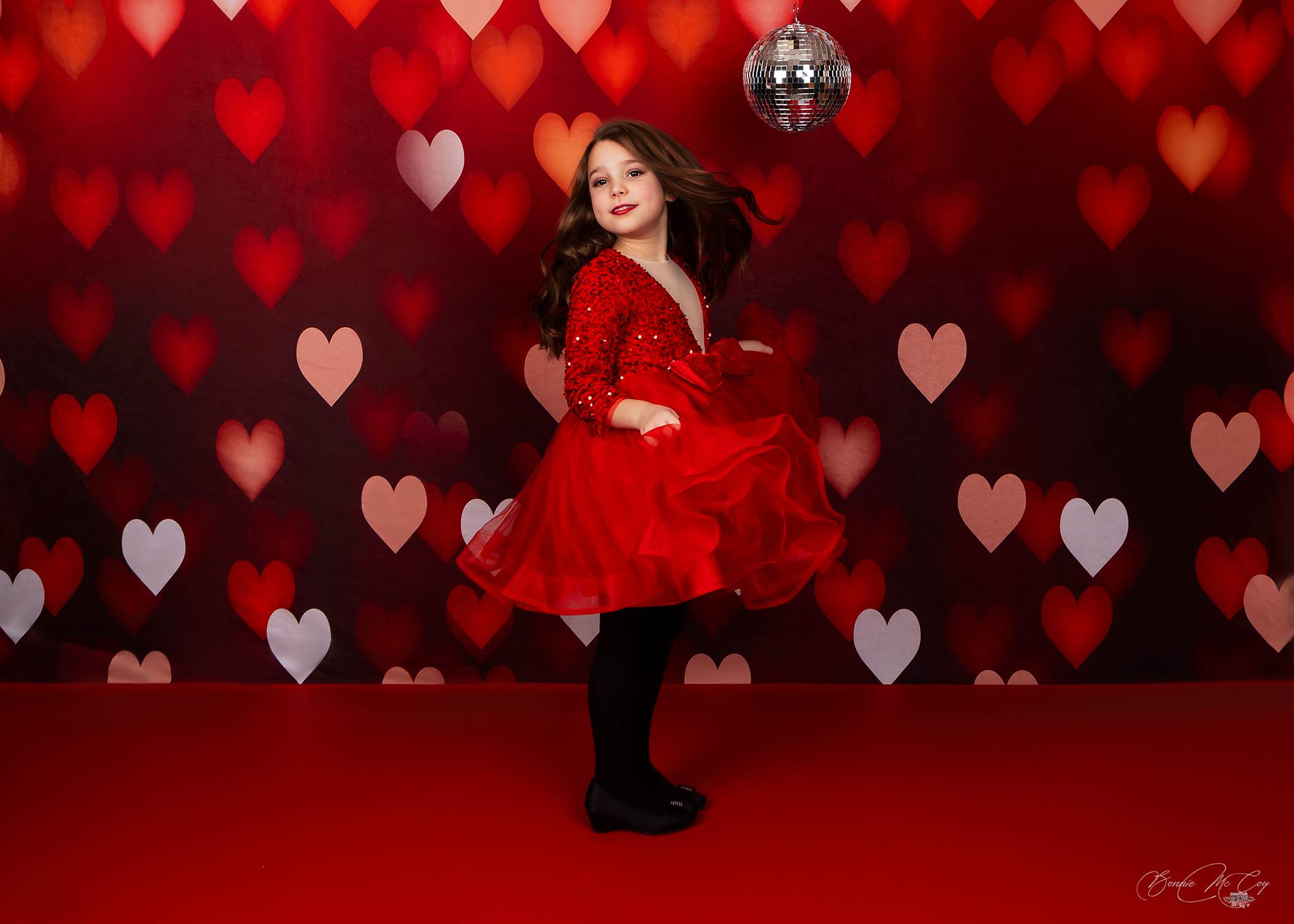 Kate Bokeh Valentinstag Hintergrund Rot Unscharf von Kate - Kate Backdrop.de