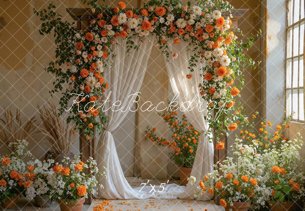 Kate Hochzeit Blumen Bogen Vintage Hintergrund Entworfen von Mini MakeBelieve