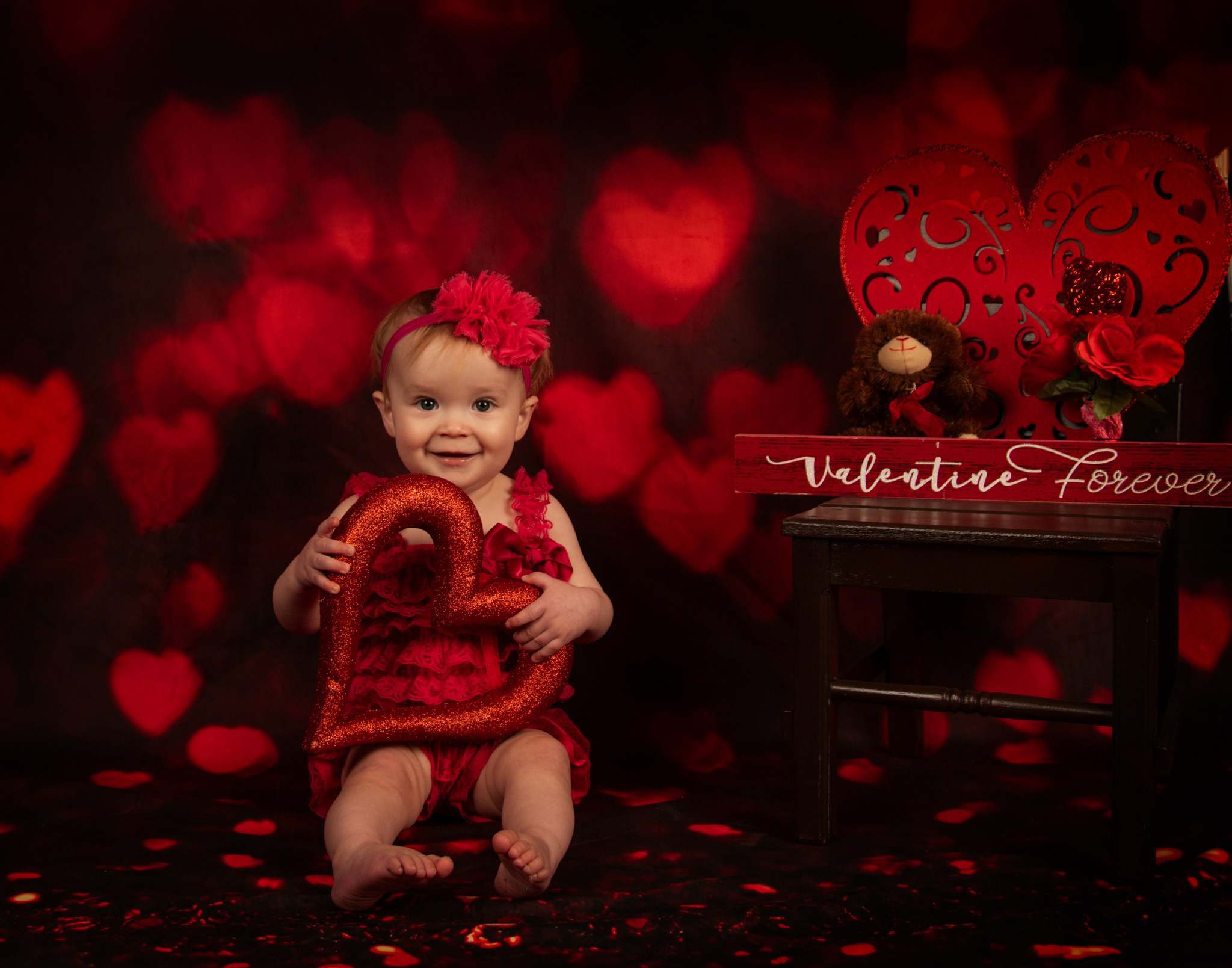 Kate Bokeh Liebe Rot Hintergrund für Fotografie - Kate Backdrop.de