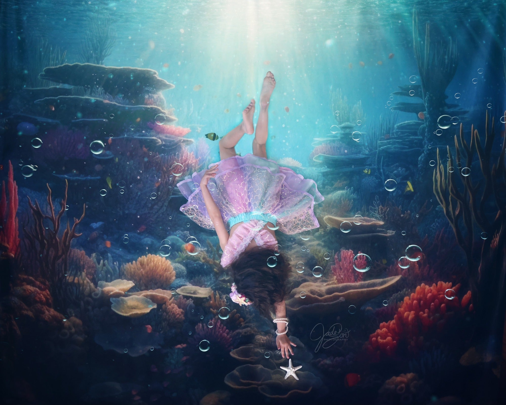 Super Sale-B Kate Sommer Unterwasser-Ozean-Szene Hintergrund von Mandy Ringe Fotograf