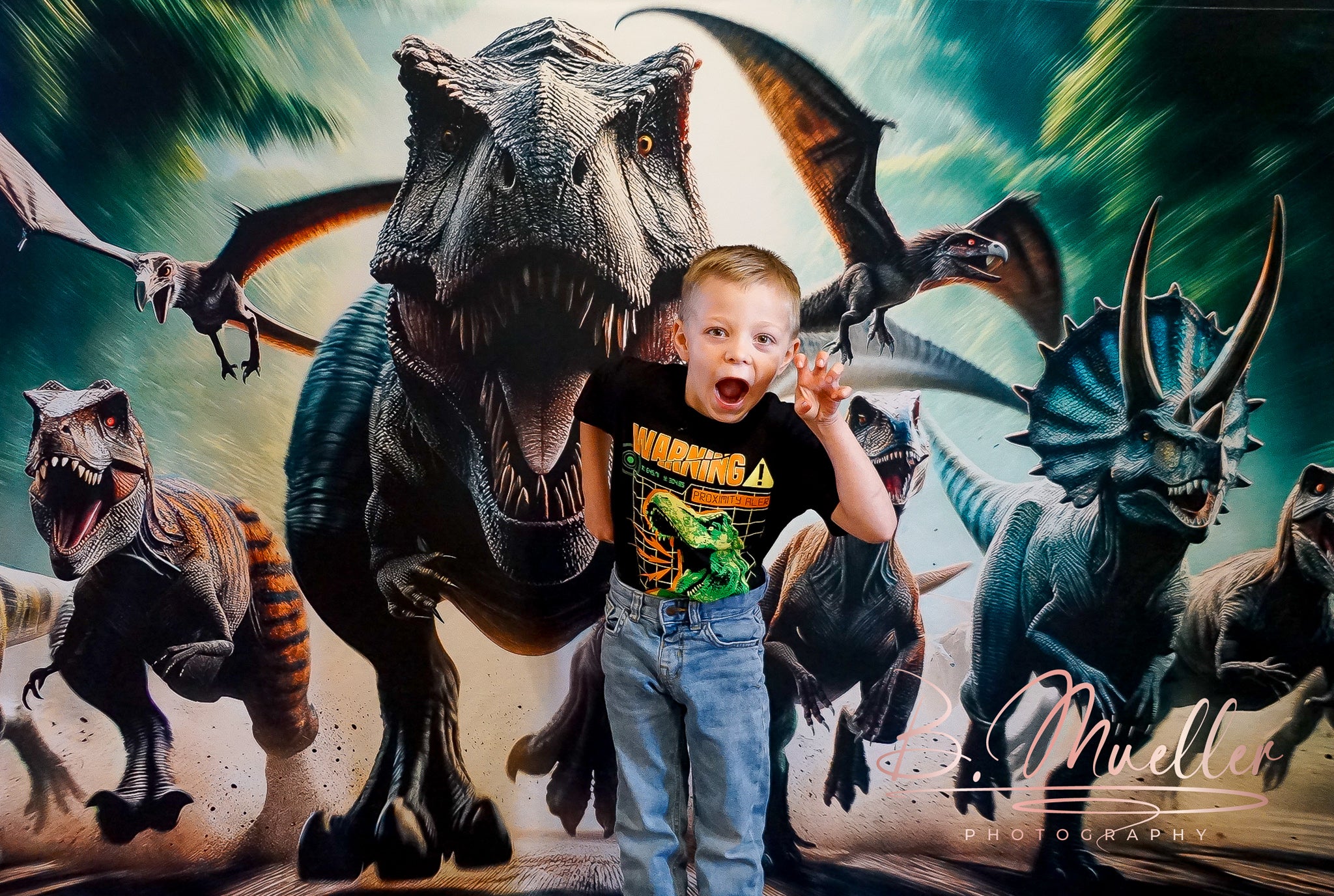 Kate Dinos Charge-Hintergrund Entworfen von Mini MakeBelieve - Kate Backdrop.de