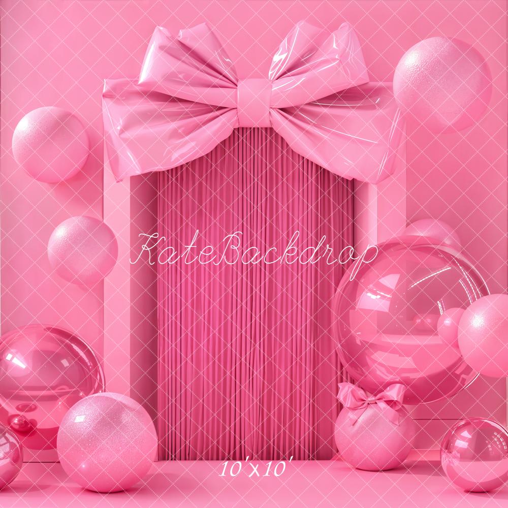 Kate Geburtstag Geschenkbox Ballons Rosa Hintergrund Entworfen von Emetselch
