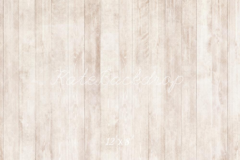 Kate Holz Vertikale Dielen Beige Fleece Hintergrund Entworfen von Kate Image