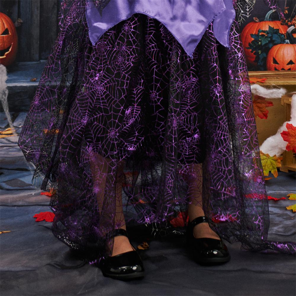 Kate Halloween-Kostüm für Kinder: Schwarz-lila Hexenkostüm - Kate Backdrop.de