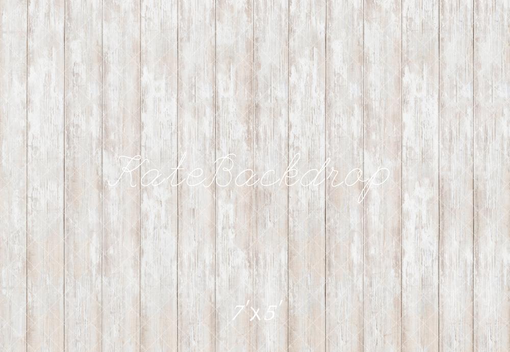 Kate Holz Bretter Weiß Vintage Hintergrund Entworfen von Kate Image