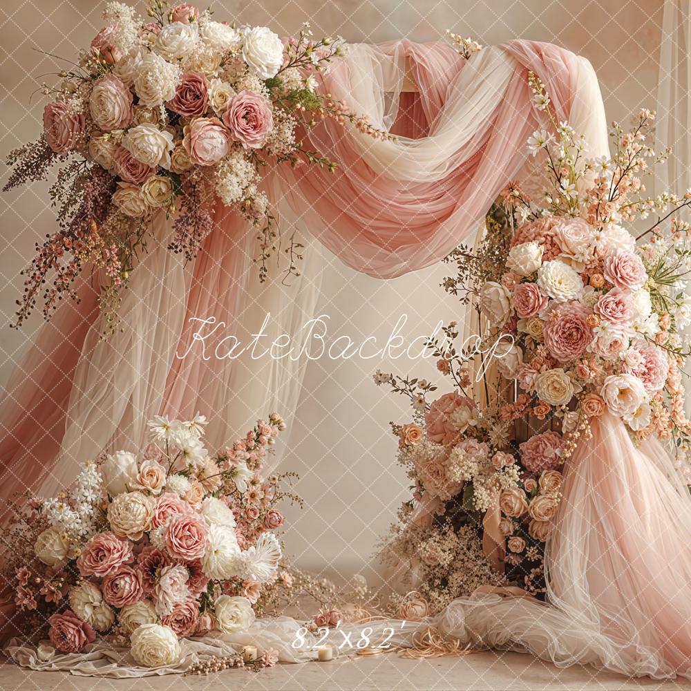 Kate Hochzeit Blumenarrangement Romantik Pastell Hintergrund Entworfen von Emetselch