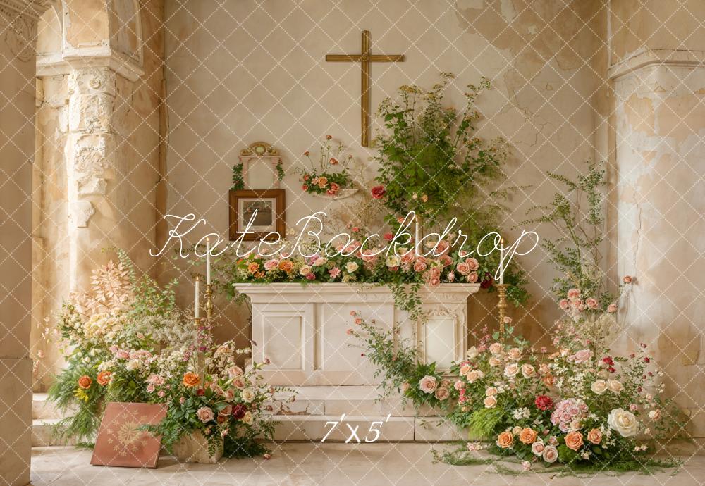 Kate Hochzeit Altar Blumen Romantisch Hintergrund Entworfen von Emetselch