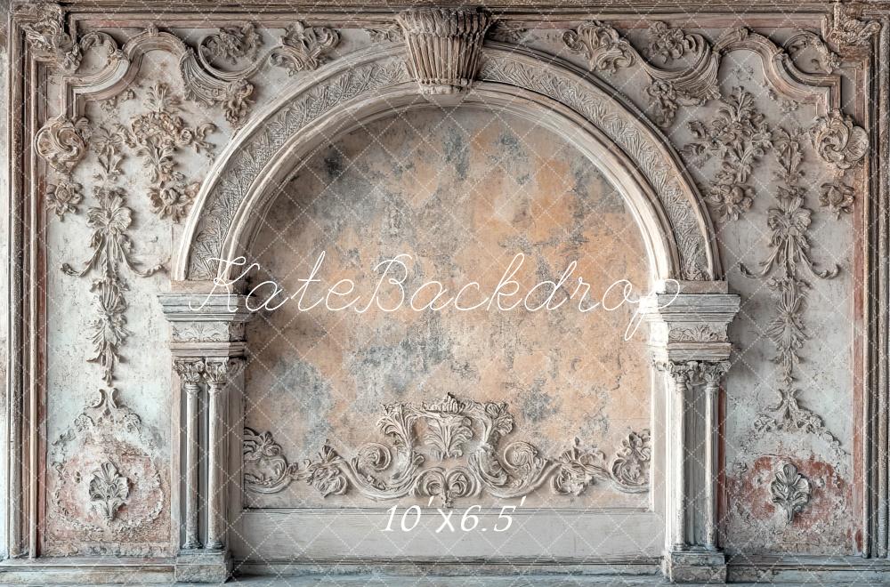 Kate Barock Wand Bogen Verziert Hintergrund Entworfen von Mini MakeBelieve