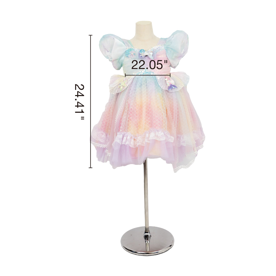 Kate Unterwasserwelt Buntes Meerjungfrauenprinzessinnen-Kleid für Kinder - Kate Backdrop.de