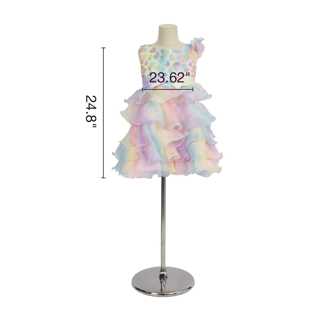 Kate Geburtstag Riesenrad Buntes Prinzessinnen-Kinderkleid mit Brille - Kate Backdrop.de