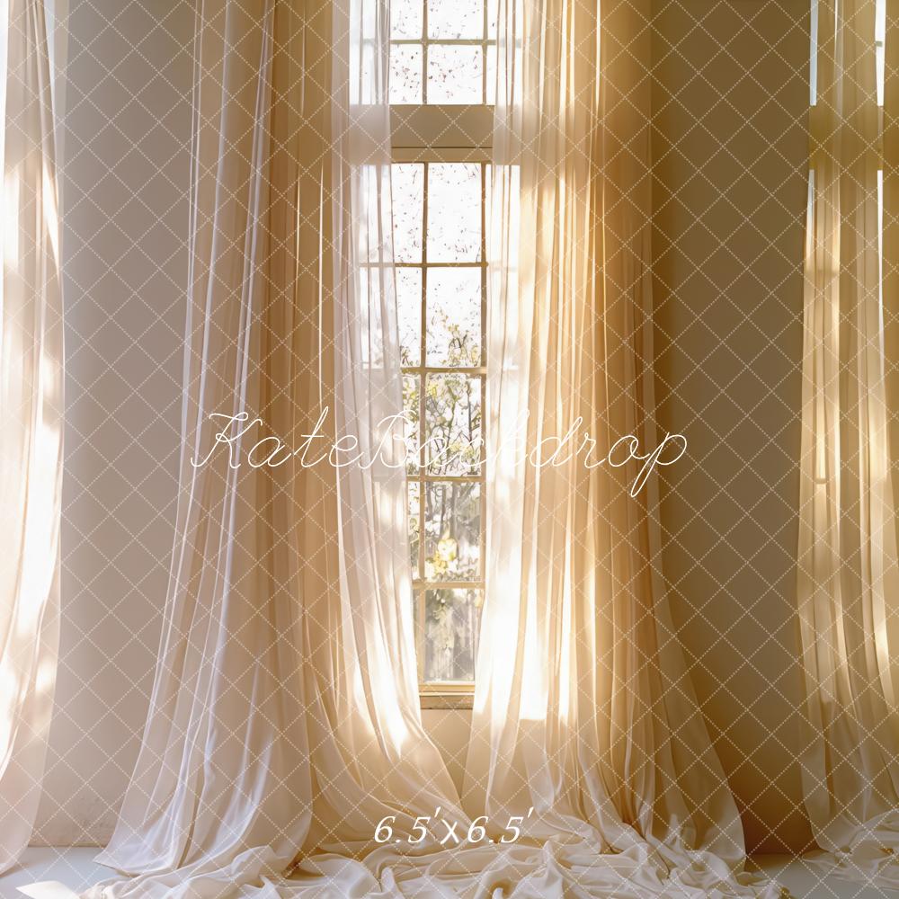 Kate Fenster Vorhang Licht Warm Hintergrund Entworfen von Mini MakeBelieve - Kate Backdrop.de
