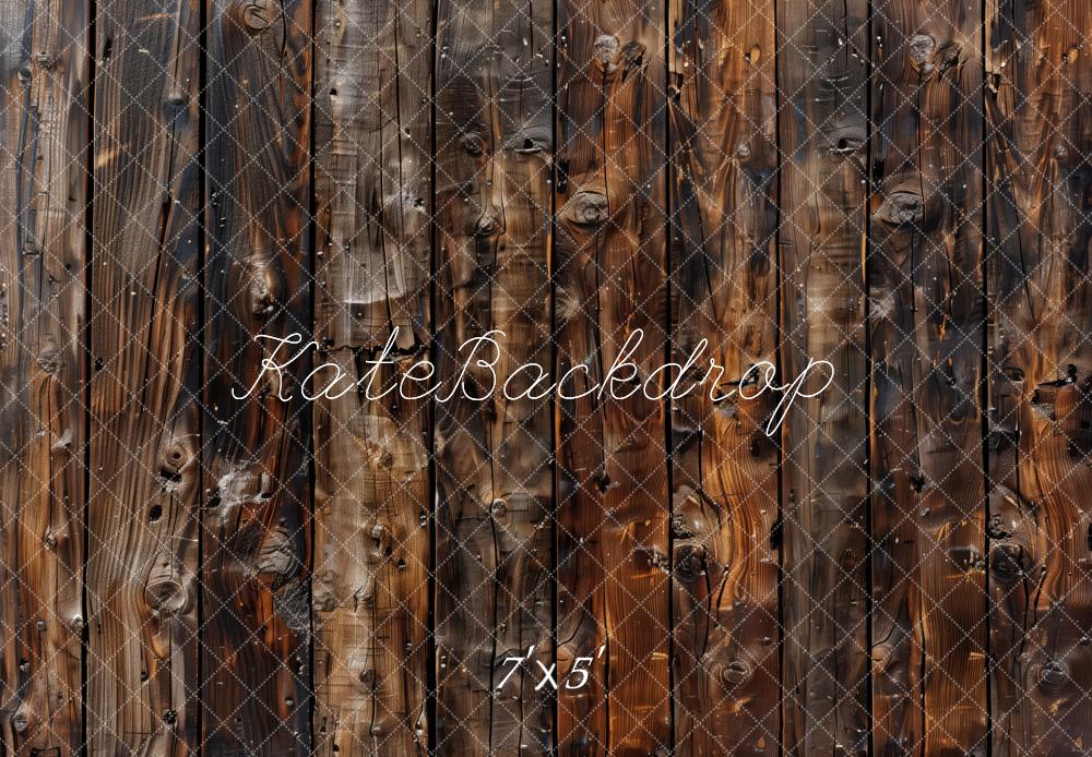 Kate Holz Bretter Braun Vintage Hintergrund Entworfen von Patty Roberts - Kate Backdrop.de