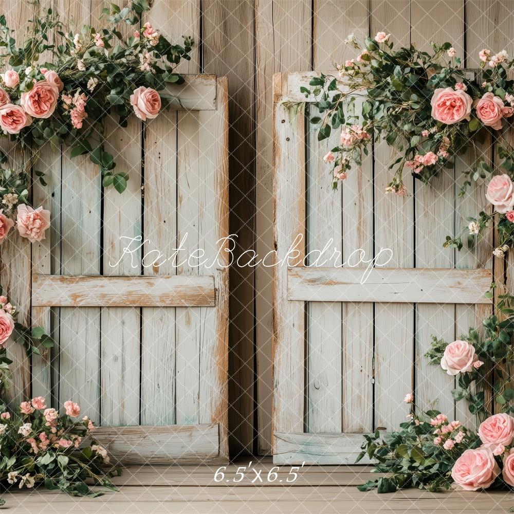 ⚡Blitzangebote #3-Kate Hochzeit Fenster Rosen Pastell Hintergrund Entworfen von Patty Roberts - Kate Backdrop.de