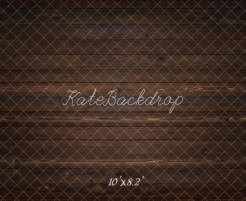 Kate Holz Bretter Dunkel Braun Fleece Hintergrund Entworfen von Kate Image - Kate Backdrop.de